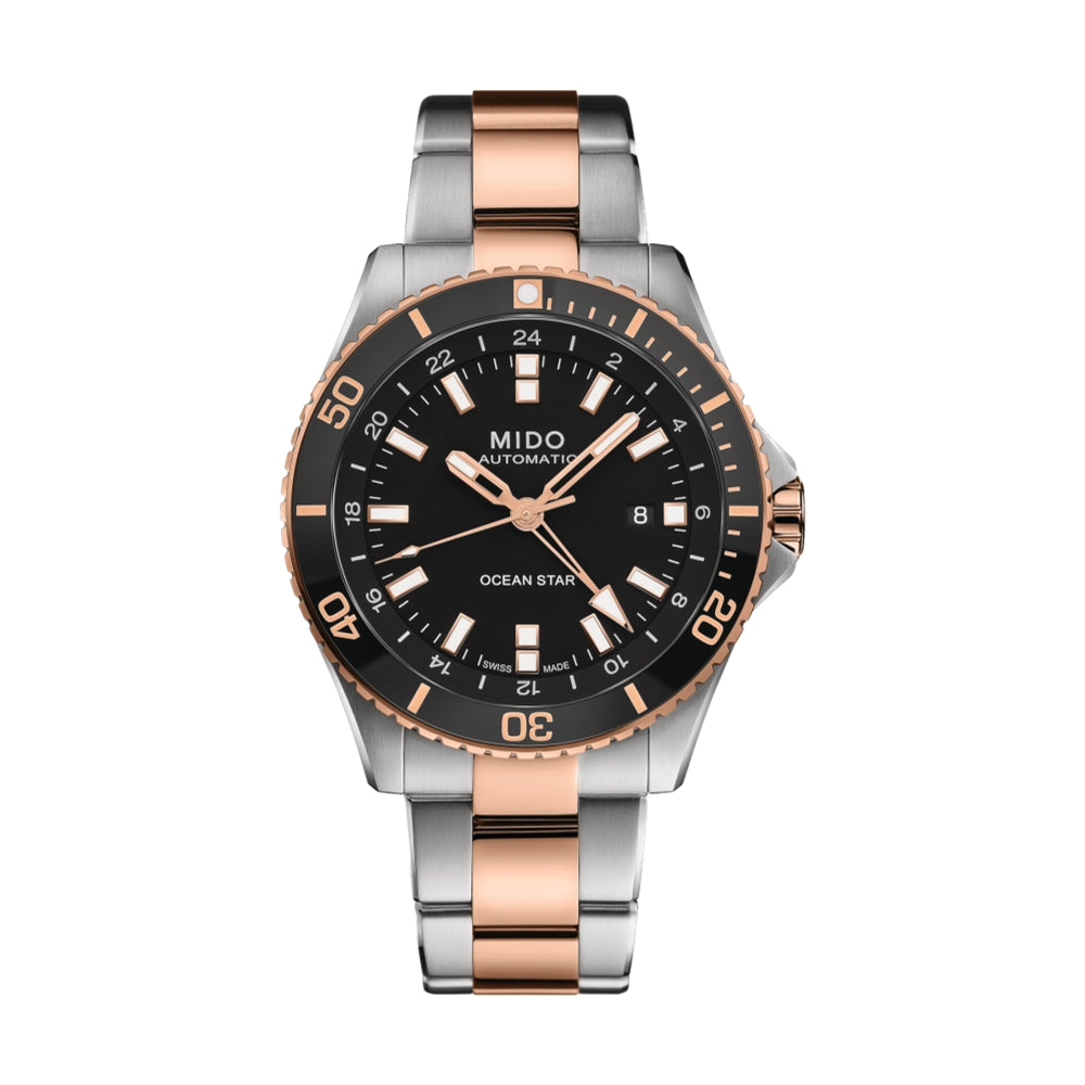 Ocean Star GMT Two-Tone 44mm - Black on Bracelet