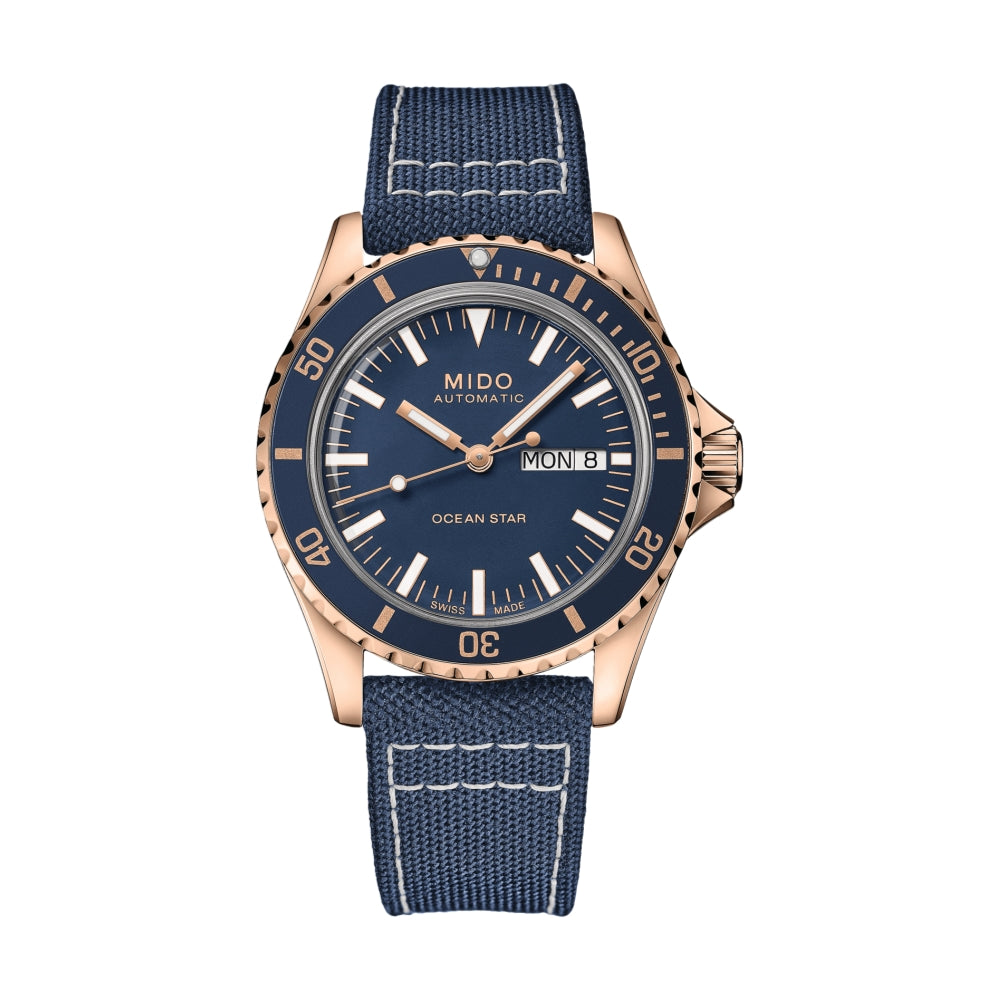 Ocean Star Tribute 40.5mm - Blue on Fabric Strap