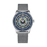 Ocean Star Decompression Worldtimer 40.5mm - Blue on Rubber Strap w/ Additional Bracelet