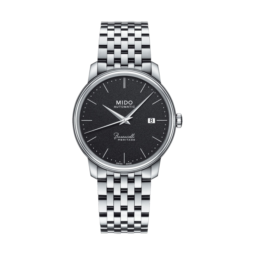Baroncelli Heritage Gent 39mm - Black on Bracelet