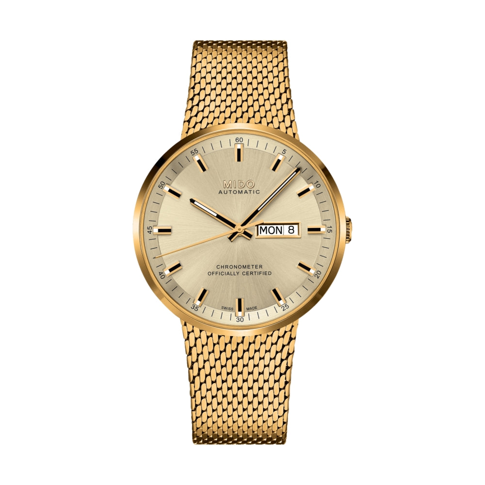 Commander Icône Yellow Gold PVD 42.5mm - Yellow Gold on Bracelet