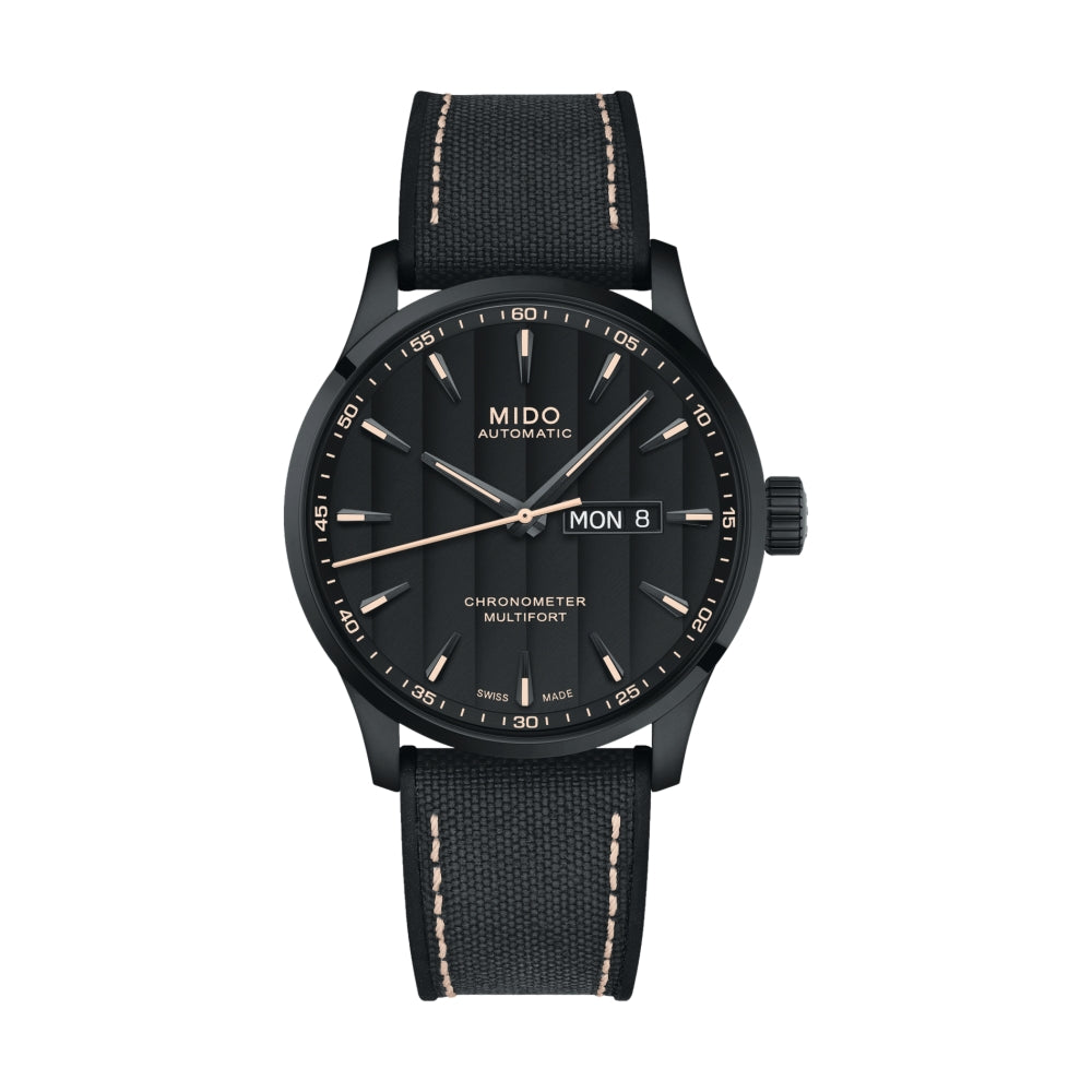 Multifort Chronometer 1 42mm - Black on Fabric Strap