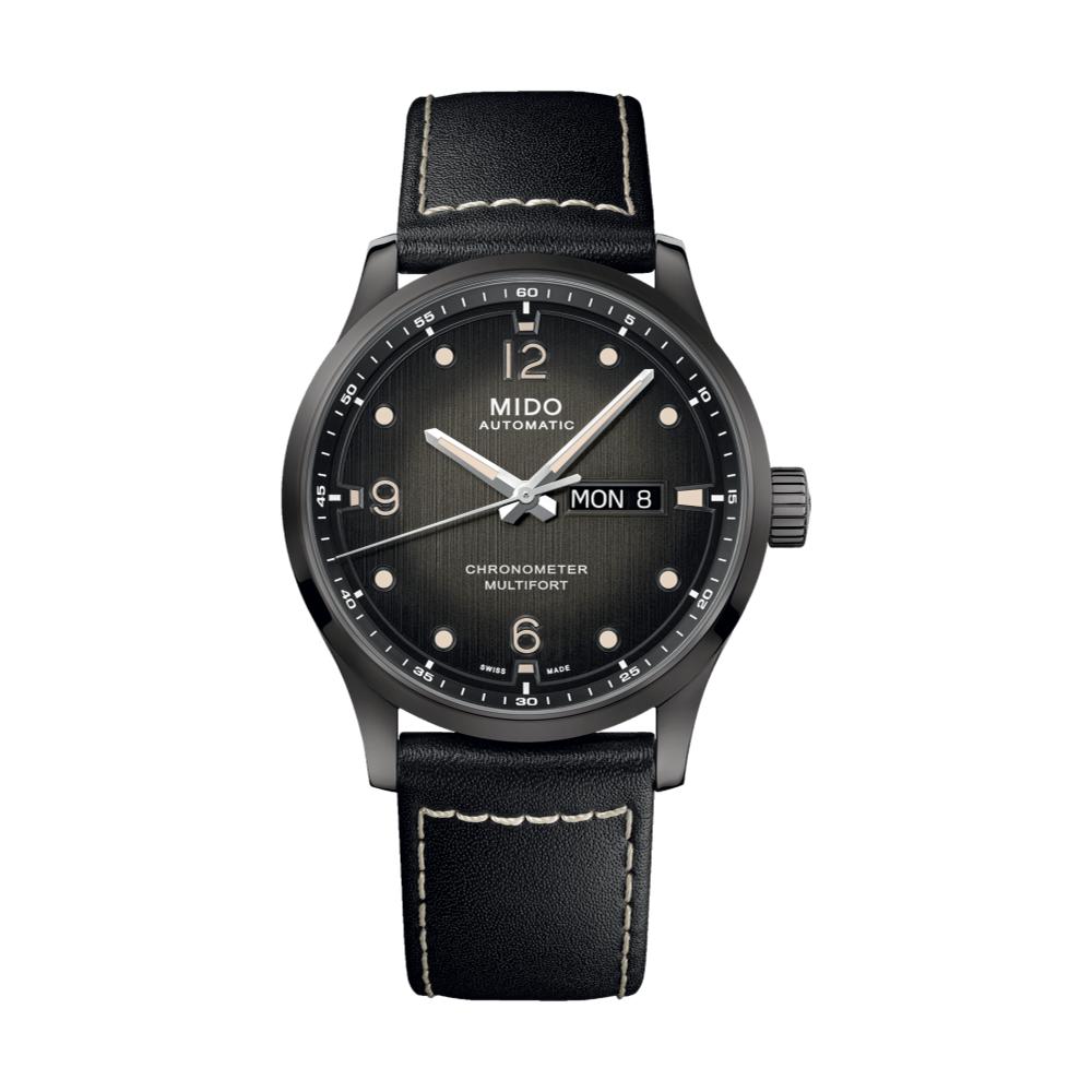 Multifort M Chronometer Anthracite PVD 42mm - Black on Leather Strap