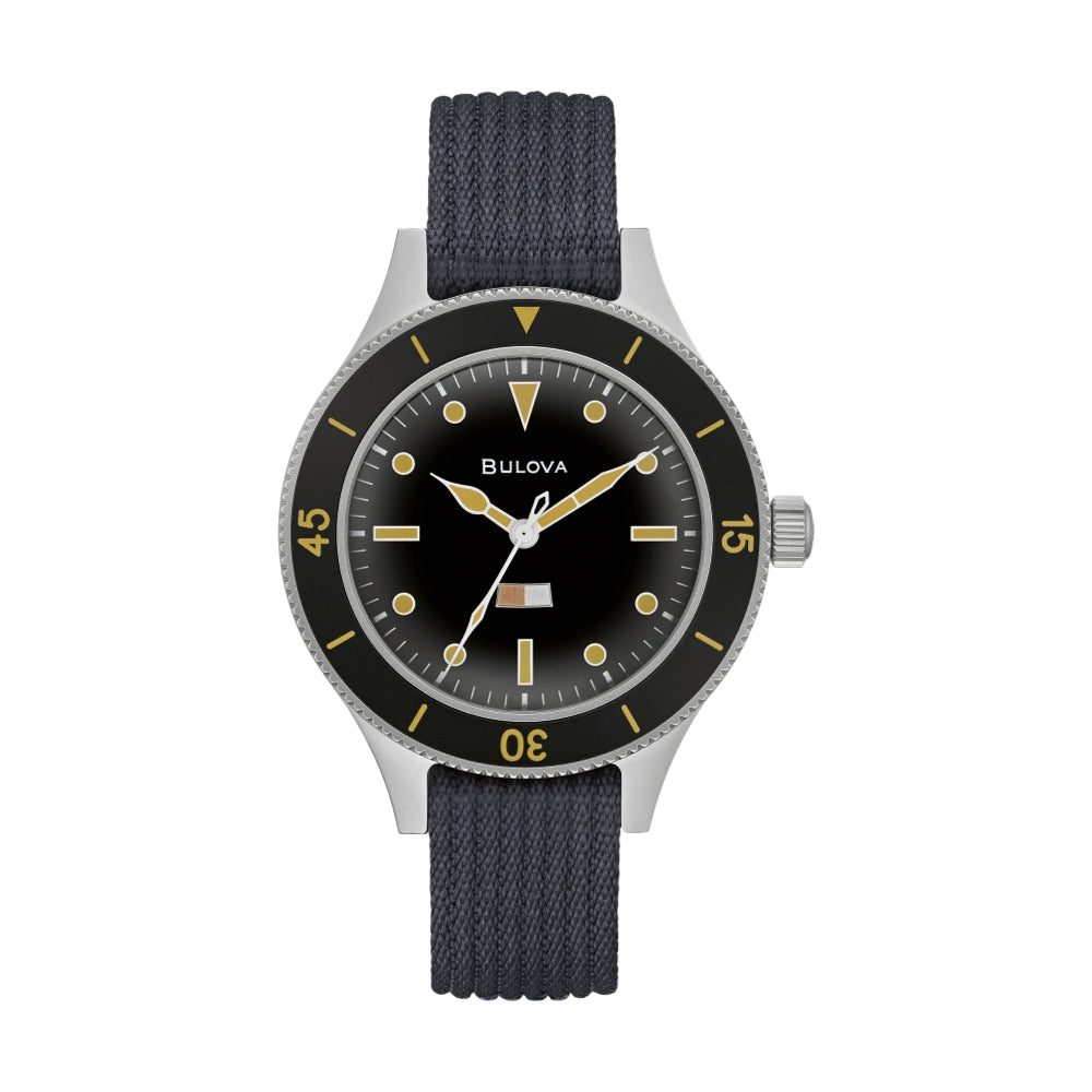MIL SHIPS Archive Series 41mm - Black on Fabric Strap