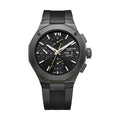 Riviera 10625 Automatic Chronograph 43mm - Black on Rubber Strap