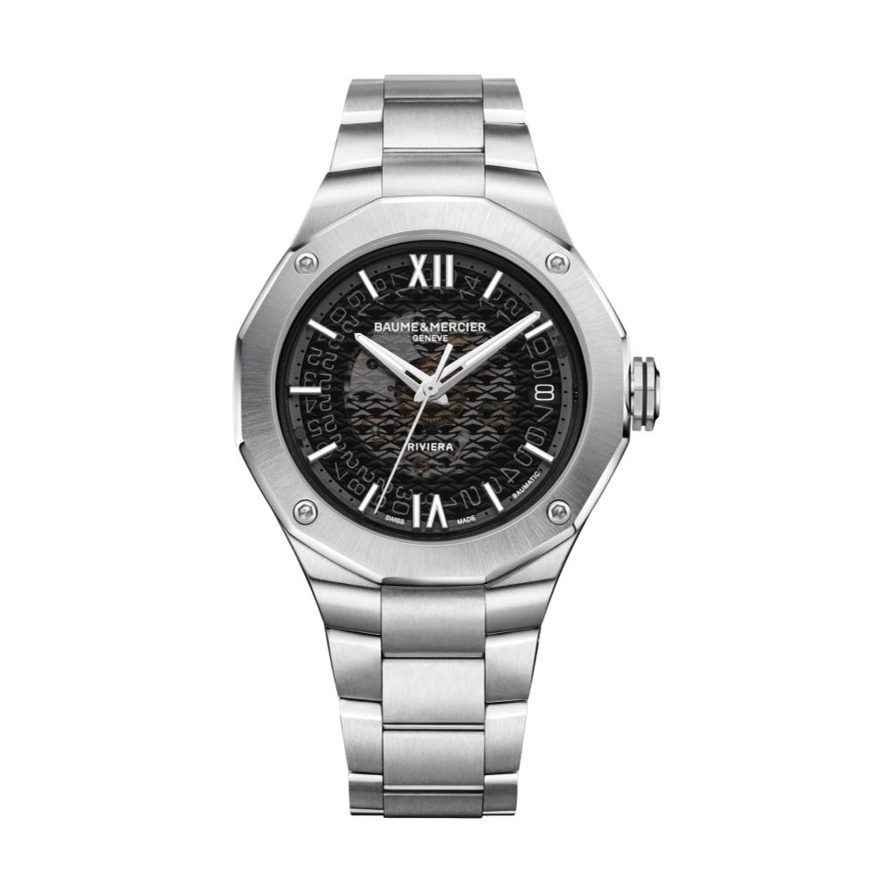 Riviera 10715 Automatic 39mm - Black on Bracelet