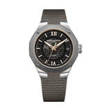 Riviera 10720 Titanium Automatic Date 39mm - Grey on Rubber Strap