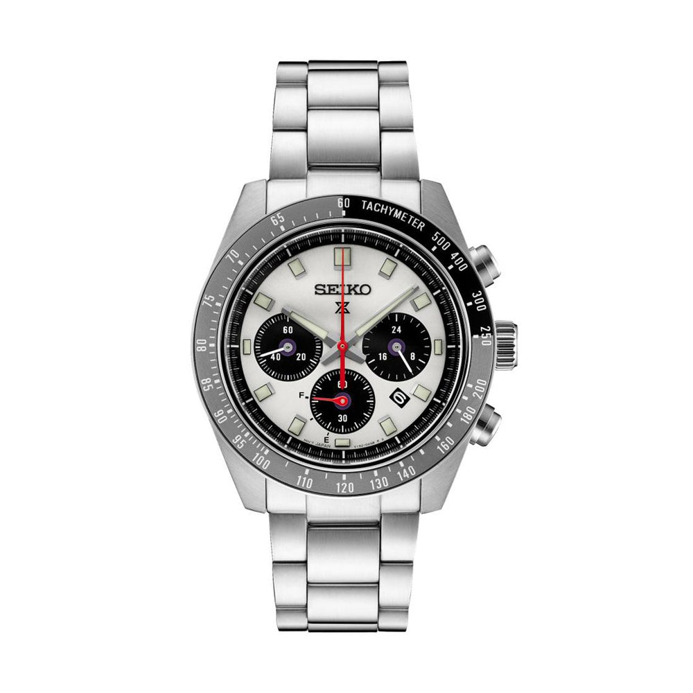 SSC911 Prospex Speedtimer 41.4mm - White on Bracelet