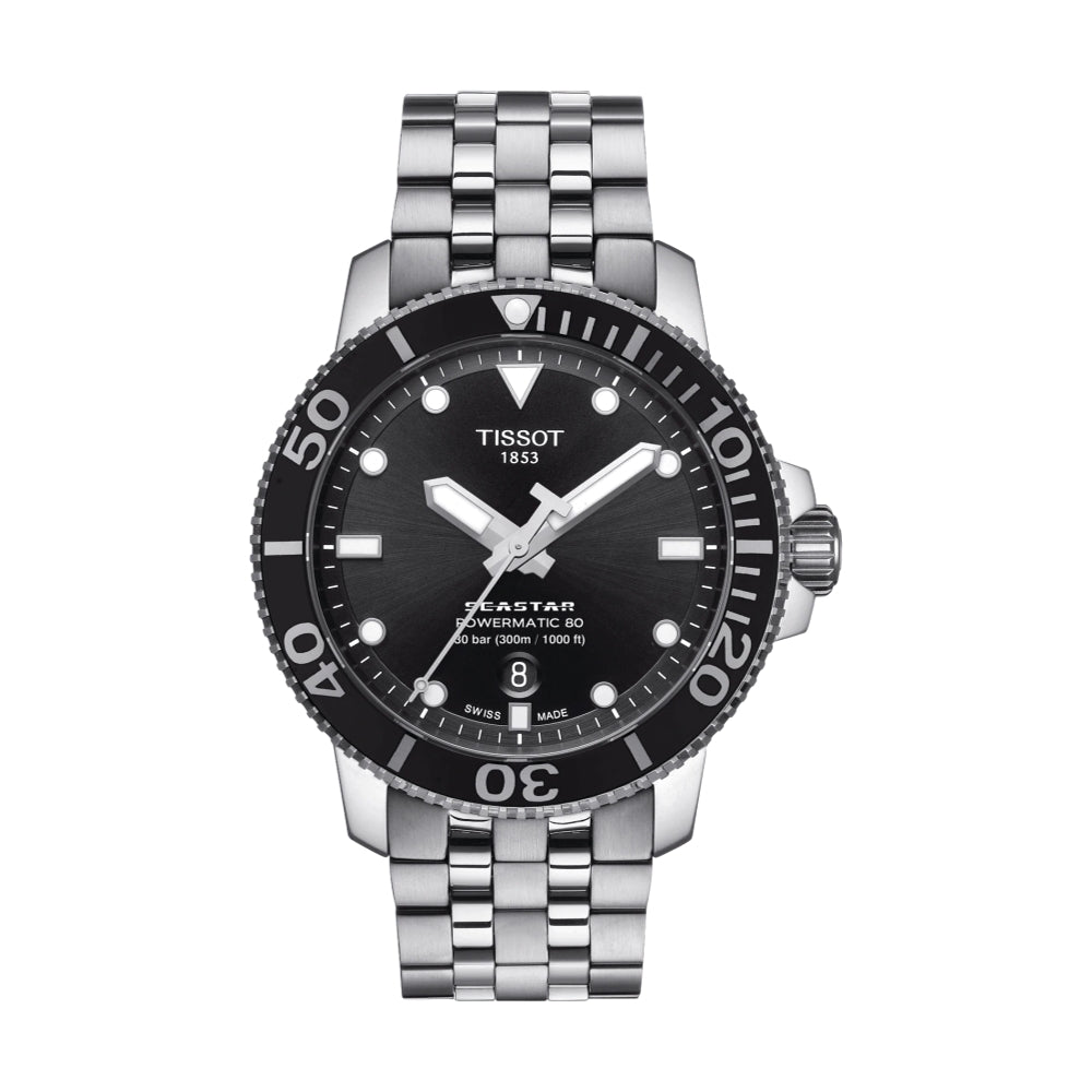 Seastar 1000 Powermatic 80 43mm - Black on Bracelet