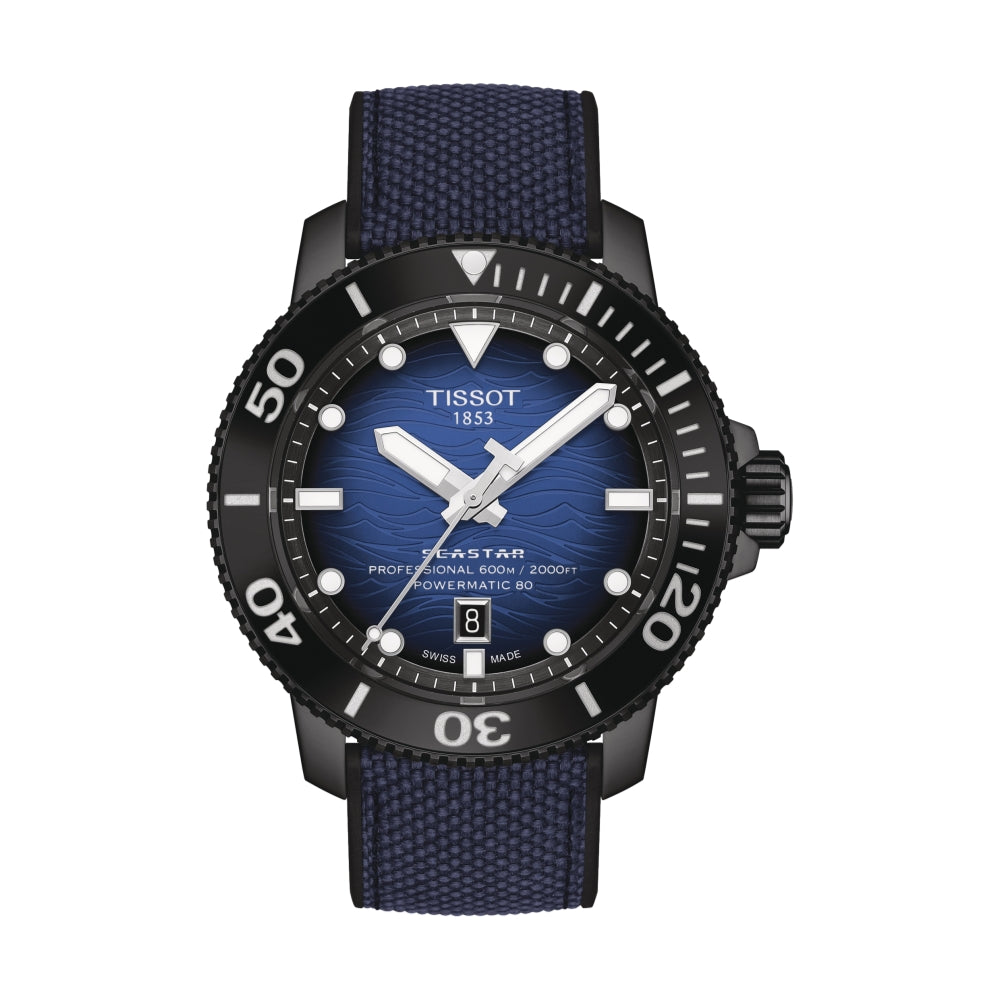 Seastar 2000 Professional Powermatic 80 46mm - Blue on Synthetic Strap