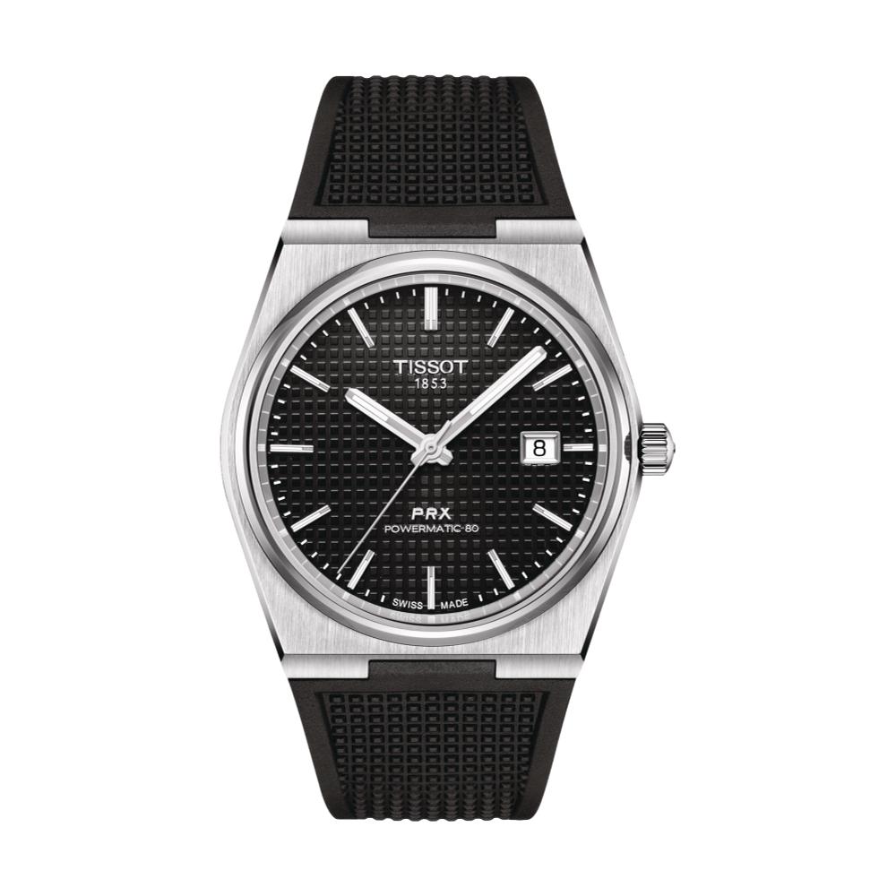 PRX Automatic Powermatic 80 40mm Black on Rubber Strap