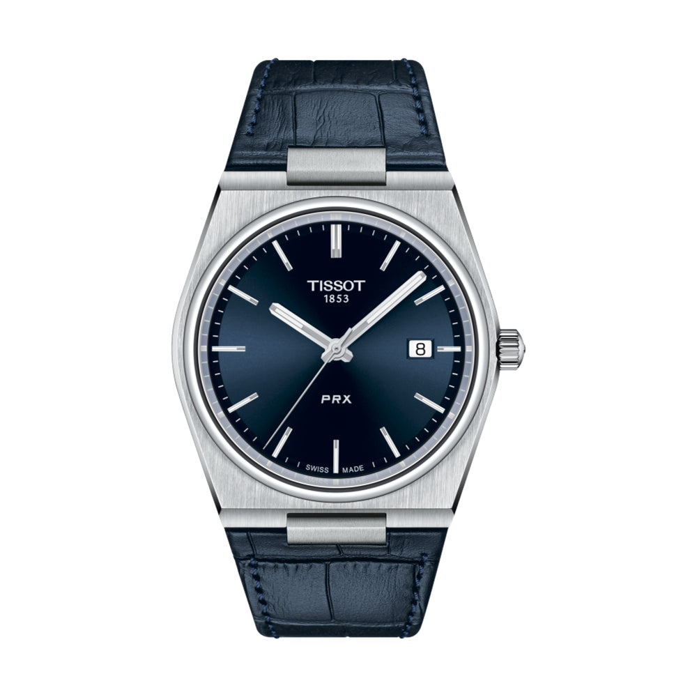 PRX Quartz 40mm - Blue on Rubber Strap
