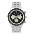 Q Timex Chronograph 40mm Stainless Steel Bracelet Watch