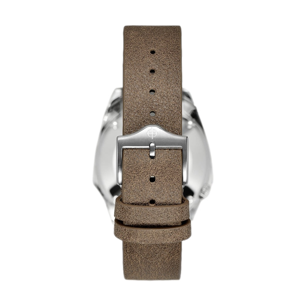Olympos Automatic Brown Leather Strap