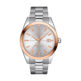 Gentleman Powermatic 80 Silicium Solid 18K Gold bezel 40mm - Silver on Bracelet