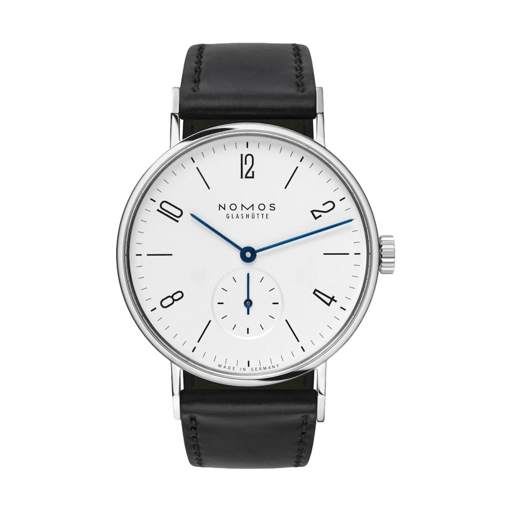 Tangente 35mm - White on Leather Strap