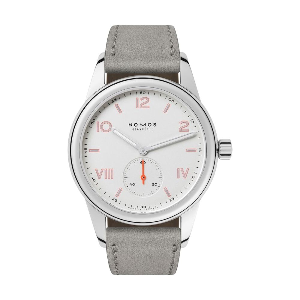 Club Campus 36mm - White Silver-Plated on Strap