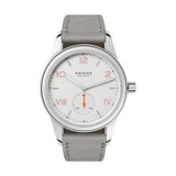 Club Campus 36mm - White Silver-Plated on Strap