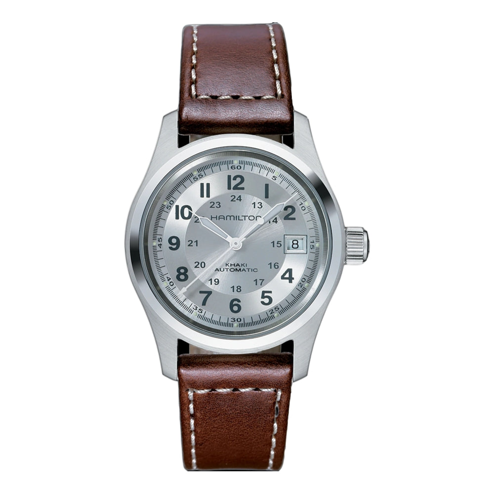 Khaki Field Auto Silver Dial 38mm