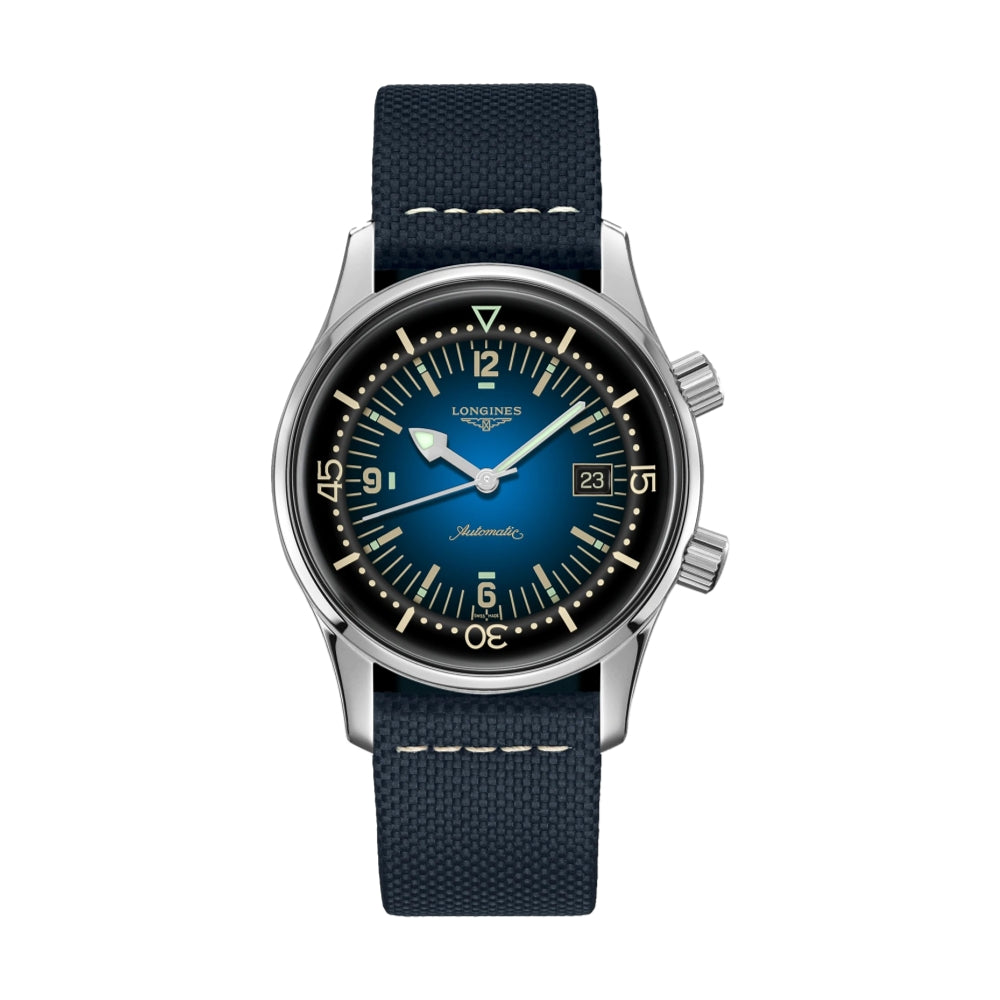 Legend Diver 42mm - Blue on Leather Strap